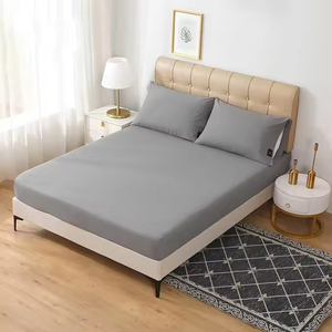 하이 퀄리티 300tc 접지 장착 시트 95% 면 + 5% 실버 소프트 접지 침대 장착 시트 - Product Image 5