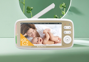 5 inch LCD hiển thị 720P Pan nghiêng tầm nhìn ban đêm babyfoon giám sát bảo Mẫu thông minh bé điện thoại không dây máy ảnh bé Màn hình vb803 - Product Image 5