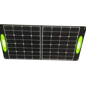 แผงโซลาร์เซลล์พับได้แบบโมโนคริสตัลไลน์ 120 วัตต์ สำหรับโคมไฟ/ไฟ/หลอดไฟ ชาร์จเร็ว พกพาสะดวก กันน้ำ เหมาะสำหรับการเดินทางและตั้งแคมป์ - Product Image 2