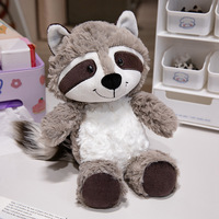 Peluches d'animaux de la forêt : raton laveur, renard, paresseux – Poupées en peluche pour machines à griffes – Vente en gros