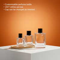 Flacon pulvérisateur de parfum carré en verre haut de gamme, vide, à baïonnette, 15 ml, avec pompe, couleur personnalisée, diffuseur à bâtonnets – Vente directe usine