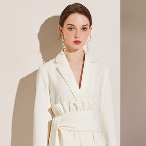 En la primavera de 2020 de moda cuello en V Slim abrigo chaqueta de señoras vestido de traje Blazer <span class=keywords><strong>a</strong></span> medida vestido de - Product Image 6