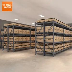 Medium-sized rust-proof warehouse shelf thickened gray adjustable industrial cargo shelf custom thickened