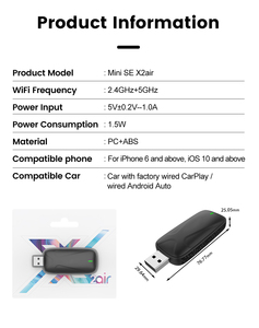 2024 nuovo modello adattatore Carplay Auto USB Car Play Dongle Ai <span class=keywords><strong>Android</strong></span> adattatore Auto <span class=keywords><strong>Wireless</strong></span> Carplay adattatore - Product Image 6