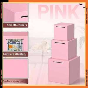 Wholesale <b>Large</b> Kids' <b>Gift</b> Piggy Bank Stainless Steel with <b>Box</b> Pattern Same Style Douyin Internet Celebrity Not Available Online - Product Image 5