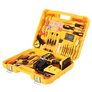 Juego de 124 piezas de herramientas portátiles inalámbricas, taladro percutor inalámbrico, destornilladores eléctricos a batería, <span class=keywords><strong>destornillador</strong></span> de torque K, directo de fábrica - Product Image 4