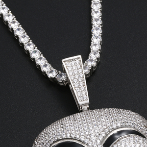 Bijoux hip-hop chrétiens en cuivre avec placage en or 18 carats avec un pendentif <span class=keywords><strong>visage</strong></span> souriant <span class=keywords><strong>de</strong></span> <span class=keywords><strong>vengeance</strong></span>. Bijoux luxueux en zircone - Product Image 3
