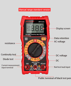 Multímetro Digital Fabricado en China con Rango Automático, Medición de Voltaje AC/DC, Corriente, Temperatura y Capacitancia - Product Image 5