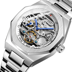 Orologio Automatico da Uomo Guangzhou Spedizione Rapida Acciaio Inossidabile Nero All'Ingrosso <span class=keywords><strong>Orologi</strong></span> Meccanici Personalizzati d'Importazione - Product Image 1