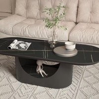 Leichter Luxus Minimalistischer Marmor Langlebiger Couchtisch Wohnzimmer Zuhause Netz-Trend Kreativ Kleine Wohnung Einfach Modern
