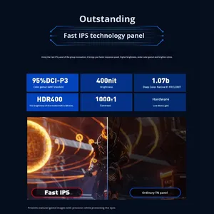 Màn hình chơi game Aogong New 27 inch 2K 240Hz, màn hình chụp ảnh 400Hz 2K dành cho FPS như CSGO, PUBG, kèm giá đỡ màn hình - Product Image 3