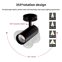 XHS Éclairage intérieur Commercial monté en surface Rail d'éclairage 15W 20W 30W 40W Plafond Led Cob Spot Lights