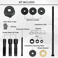 Kit d'outils d'extraction de roulements de roue de moto, extracteur de roulements de moyeu hydraulique compatible avec Harley Davidson