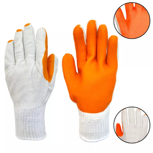 Gants de pêche au crevettes en coton T/C laminé avec caoutchouc rainuré et latex CITICITY Diamond - Product Image 3