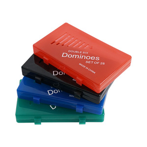 Colorful Eco-Friendly Educational Melamine Domino Set with Match Color Red Green Blue Black Box <b>Puzzle</b> Board <b>Game</b> Double 6 - Product Image 4