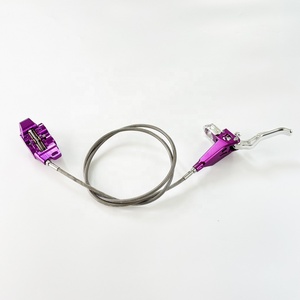 Kit de Freio Hidráulico Simaers com 4 Pistões em Alumínio Fundido para Bicicletas MTB, Motocicletas Elétricas e BMX - Rotores Leves de 160-220mm - Product Image 1