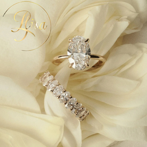 Anello di Fidanzamento con Diamante Sintetico Personalizzato in Oro 10K 14K 18K, Certificato IGI, Diamante Ovale Solitario VVS, Gioielli da Donna - Product Image 2