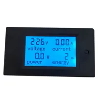 Digital Voltmeter V Ac Voltage Meter Ac Ammeter 20a PZEM-021 AC 80-260V 20A 4in1 Energy Digital Kwh Meter Digital Only 1.0 Grade