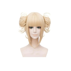 My HERO Academia <span class=keywords><strong>Himiko</strong></span> Toga วิกผมคอสเพลย์สีบลอนด์สั้นมีฟันแวมไพร์ฟรี - Product Image 3