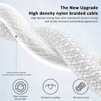 Cordon de charge rapide de type C 240W tressé USB C vers USB C Câble de chargeur de téléphone pour iPhone 16 15 Pro Max Samsung Macbook iPad
