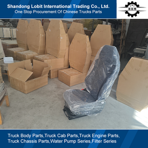 Siège conducteur Sinotruk pour Sinotruk HOWO A7 TX TH7 T5G TX SITRAK C7H HOHAN NJ17 V7G Camion Suspension pneumatique à double verrouillage Siège gauche - Product Image 3