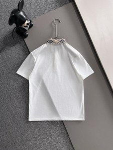 Polo de Verano Deportivo de Manga Corta con Cuello a Cuadros Burberry, Ajustado, Casual y Moderno, de Alta Calidad para Hombre - Product Image 3