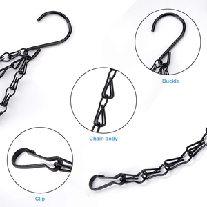 Treo Giỏ chuỗi Chậu hoa giỏ thay thế chuỗi 3 điểm vườn cây móc áo - Product Image 6