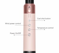 OEM Styler capillaire 6-en-1 ionique pour boucler et lisser, avec moteur sans balais, infusé de céramique et de tourmaline, faible bruit, en cuir de luxe, français