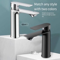 Robinet Mitigeur Mural Encastré pour Lavabo, Monocommande en Acier Inoxydable Chromé pour Salle de Bain