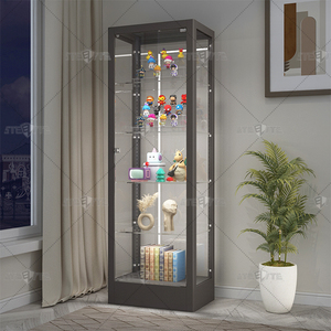 Tủ trưng bày CURIO với kệ lưu trữ 5 tầng đầy đủ trong suốt hình hiển thị trường hợp tủ trưng bày kính với đèn LED - Product Image 3