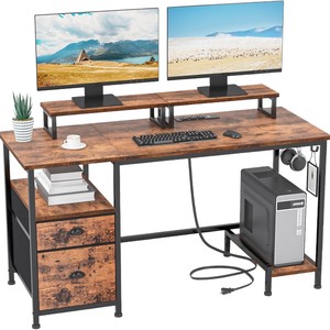 Cross-border trade, home use, multi-functional desktop computer <b>desk</b>, custom-made, modern minimalist floor-standing storage - Product Image 5
