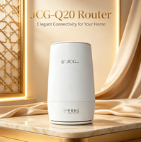 Routeur Wi-Fi 6 bi-bande Xinsuhang JCG-Q20 AX1800M reconditionné à bas prix avec antennes internes à gain élevé et 2 ports LAN Gigabit