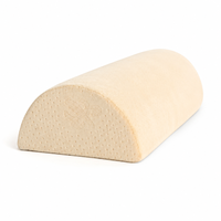 Coussin de soutien pour les jambes en mousse à mémoire de forme beige, demi-rond, pour le repos quotidien à la maison