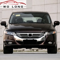 Rejilla delantera cromada para Honda Odyssey, color negro brillante, de alta calidad, 2009, 2010, 2011, 2012