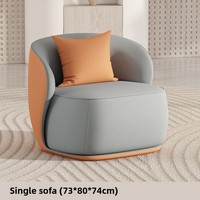 Canapé Chaise Longue Moderne en Cuir, Inclinable, Imperméable et Anti-Taches, Montage Facile, Salon, Chambre, Hôtel, Salle à Manger