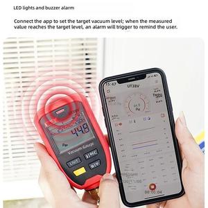 เกจวัดสุญญากาศแบบอนาล็อกไร้สาย UNI-T รุ่น UT336V 1-19000 ไมครอน เครื่องวัดความเย็น เชื่อมต่อแอปมือถือ รองรับการวัดระดับน้ำ ได้รับการรับรองมาตรฐาน CE เครื่องมือ HVAC - Product Image 3