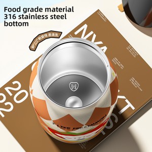 Nuova Tazza Termica Isolata Sottovuoto '<span class=keywords><strong>Everything</strong></span> Goes You Wish' Grande Capacità in Acciaio Inox 316 Design Cartoon Elegante Regalo per Studenti - Product Image 3