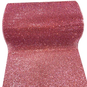 접착 라인 석 시트 및 핫픽스 라인 석 다이아몬드 시트 장식에 S173 24cm * 10 야드 길이 블링 블링 아이언 - Product Image 5