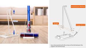 Support de rangement pour <span class=keywords><strong>aspirateur</strong></span> balai, Support organisateur pour <span class=keywords><strong>Dyson</strong></span> V11 V10 V8 V7 V6 Xiaomi Tineco <span class=keywords><strong>aspirateur</strong></span> à main C - Product Image 3