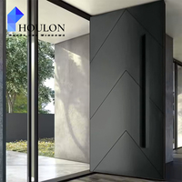 Nouveau design Entrée personnalisée Sécurité Villa Entrée principale extérieure Porte pivotante moderne en acier
