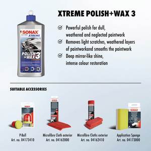 Cire de voiture professionnelle de qualité supérieure Xtreme Polish+Wax 3 (500 ml) Cire de carnauba Cire de polissage de qualité supérieure - Product Image 2