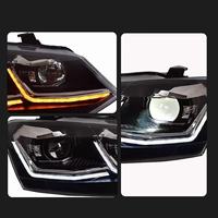 Feux de voiture pour VW Polo, projecteur de phare LED, lentille de projecteur, phare Vento, DRL, phare HID, faisceau bi-xénon, accessoires 2011-2018