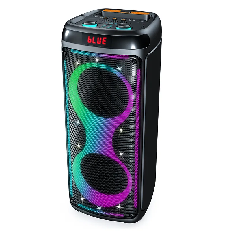 portable speaker with microphone Wireless Active PA Speaker System Indoor & Outdoor DJ Sound Stereo Loudspeaker