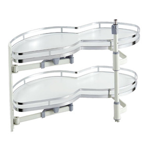 Multi-Functional Kitchen Corner <b>Storage</b> <b>Unit</b> Rotating Multi-Level Rack with Corner <b>Storage</b> Basket for Cookware and Cabinets - Product Image 1