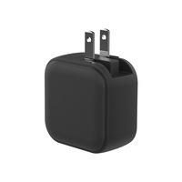 Adaptador de Viaje Universal con 2 Puertos USB a USB C PD de 45 W, Cargador Rápido de Pared para Enchufes de EE. UU., UE, Reino Unido y Australia, Cargador Rápido USB C