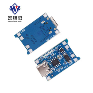 Módulo de Carga Tipo-C TP4056 1A de Hongwei Microelectronics, Cargador de Batería HW-373 - Product Image 1