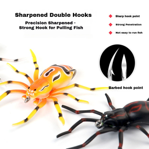 Leurre flottant <span class=keywords><strong>araignée</strong></span> 8cm 6g, leurre souple grenouille de surface anti-herbe pour la pêche au bar et au brochet - Product Image 5
