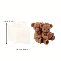 Mehrere DIY Duftende Bären-Kerzenformen Backformen für Kuchendekoration Handgemachte Seifen- und Fondantformen