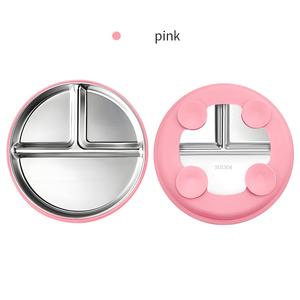 Vaisselle pour enfants - Design classique, acier inoxydable 304 de haute qualité, sans danger pour les bébés, compatible lave-vaisselle, manchons en silicone amovibles, ventouse - Product Image 3