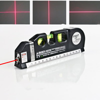 Niveau laser multifonctionnel en gros, mesure laser, ligne de 8 pieds+, ruban à mesurer, règle ajustable, règles standard et métriques, niveau laser